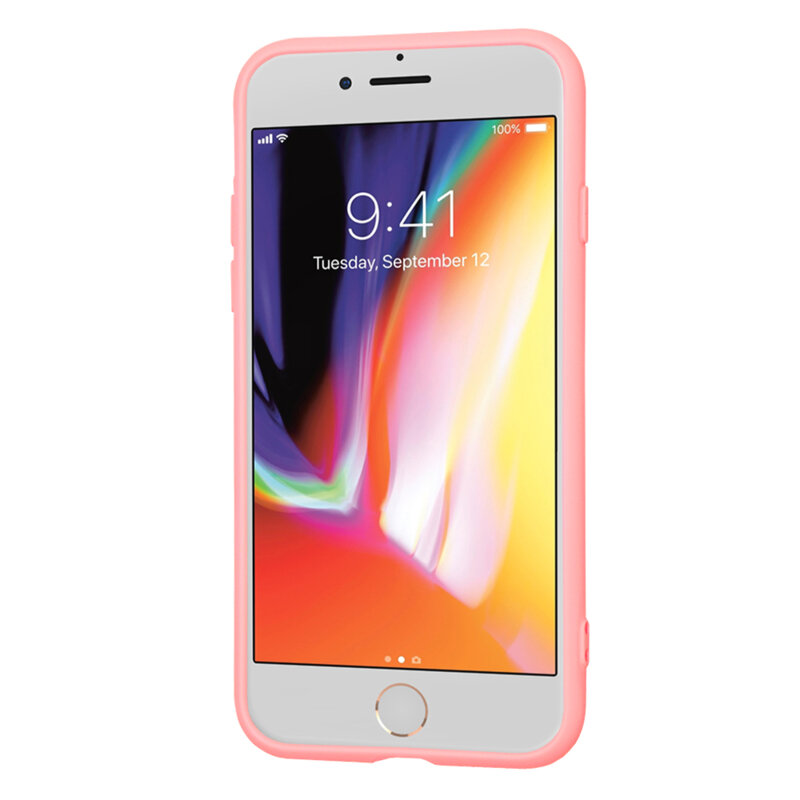 Husa silicon iPhone 8 Techsuit SoftFlex, roz