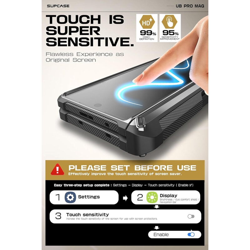 Husa Samsung Galaxy Z Fold6 Supcase Unicorn Beetle Pro MagSafe, negru