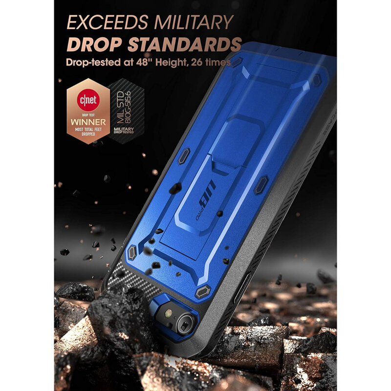 Husa iPhone 7 Supcase Unicorn Beetle Pro, albastru