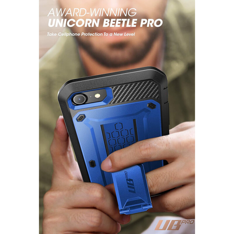 Husa iPhone 8 Supcase Unicorn Beetle Pro, albastru