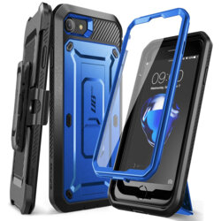 Husa iPhone SE 3, SE 2022 Supcase Unicorn Beetle Pro, albastru