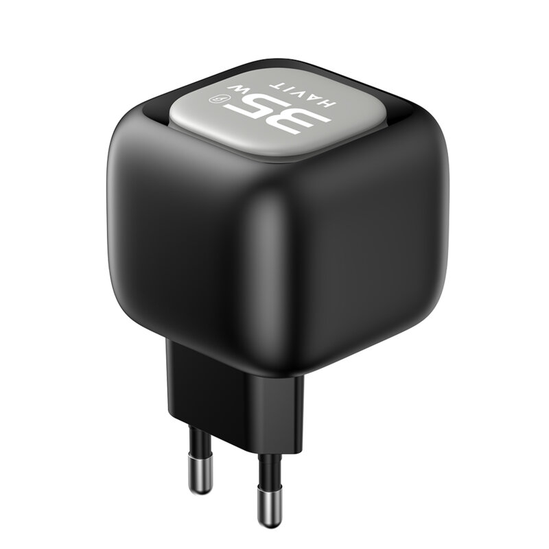 Incarcator priza USB Type-C 35W + cablu Type-C Havit UC251 EU, negru / gri