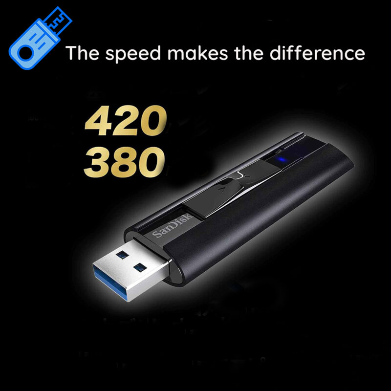 Stick USB, memorie externa 256GB SanDisk, SDCZ880-256G-G46, negru