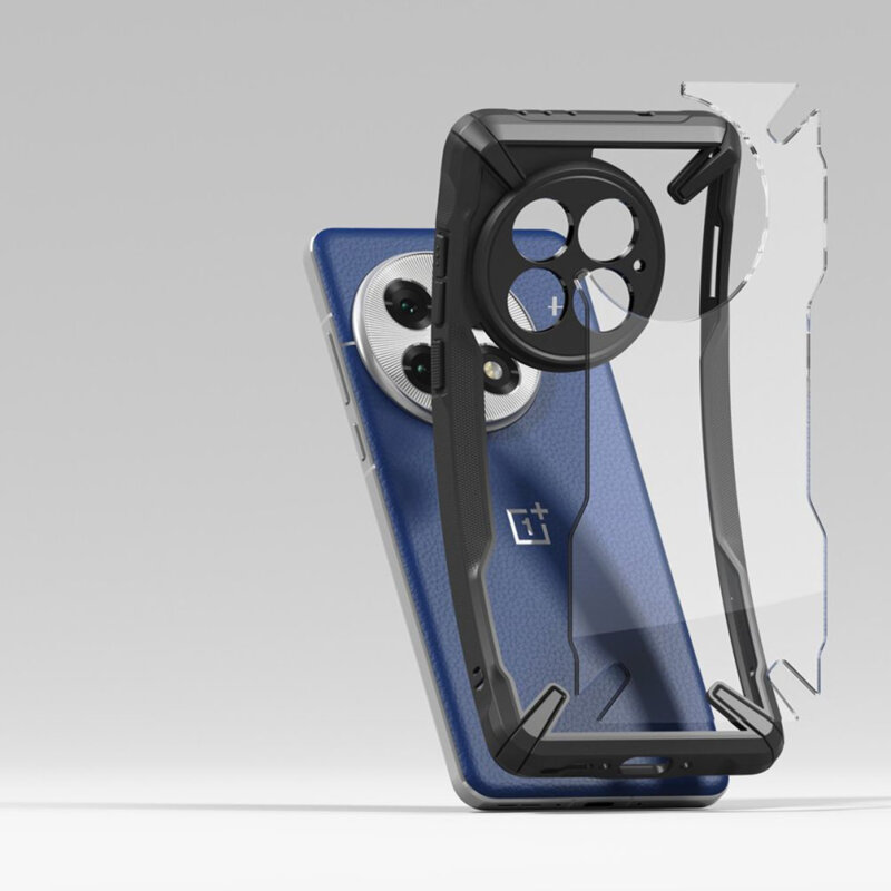 Husa OnePlus 13 Ringke Fusion X, negru