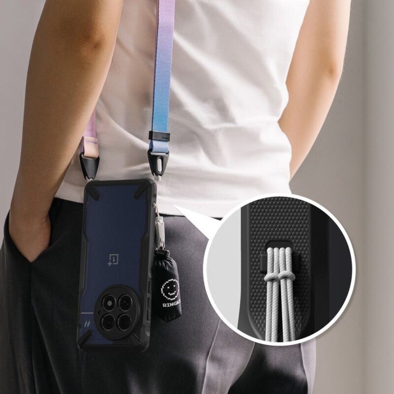 Husa OnePlus 13 Ringke Fusion X, negru