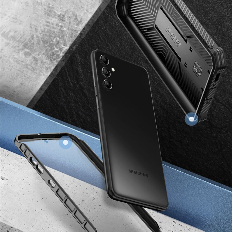 [Pachet 360°] Husa + folie Samsung Galaxy S24 FE I-Blason Armorbox, negru