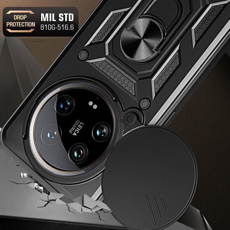 Husa Honor Magic7 Lite protectie camera Techsuit CamShield Series, albastru