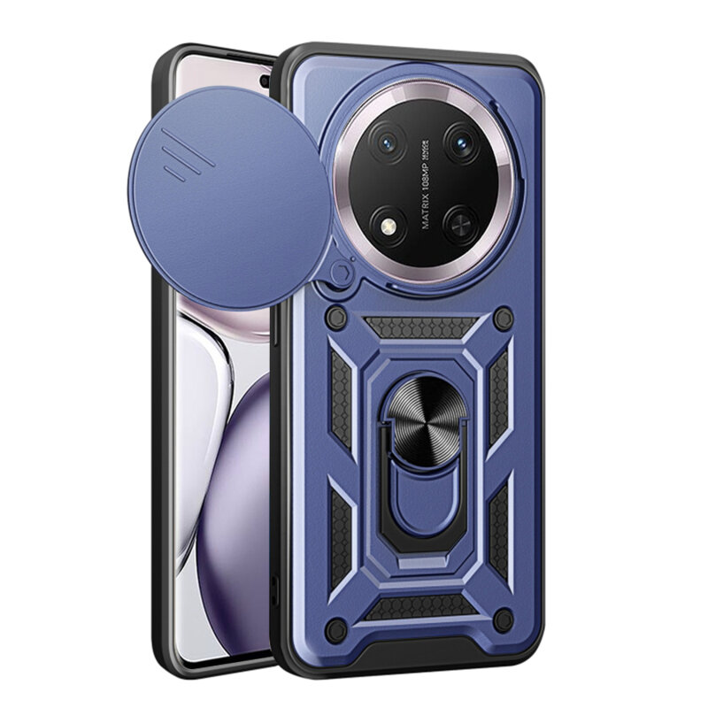 Husa Honor X9c protectie camera Techsuit CamShield Series, albastru