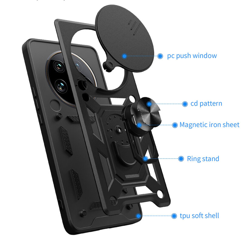 Husa Honor X9c protectie camera Techsuit CamShield Series, roz
