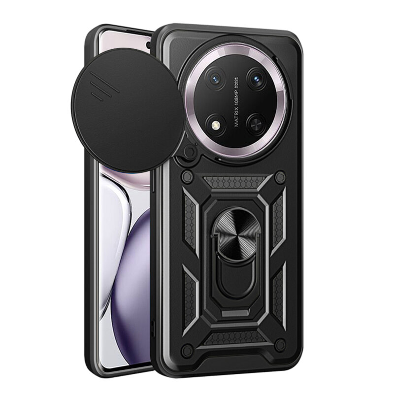 Husa Honor Magic7 Lite protectie camera Techsuit CamShield Series, negru