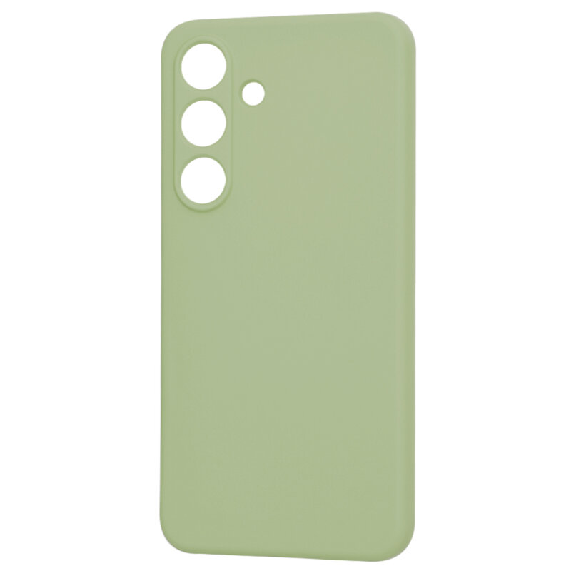 Husa silicon Samsung Galaxy S25 Techsuit SoftFlex, verde