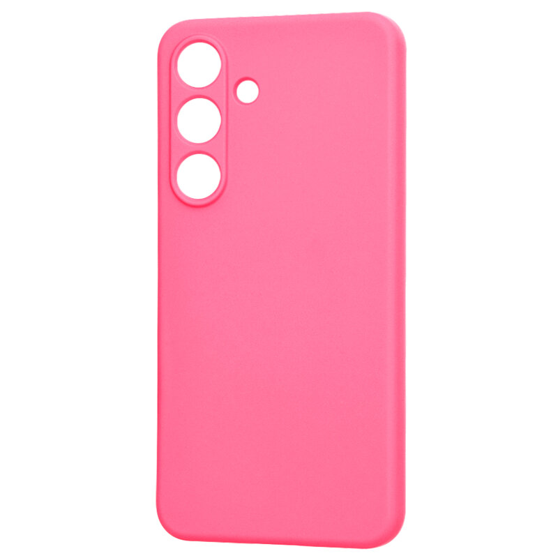 Husa silicon Samsung Galaxy S25 Techsuit SoftFlex, fucsia