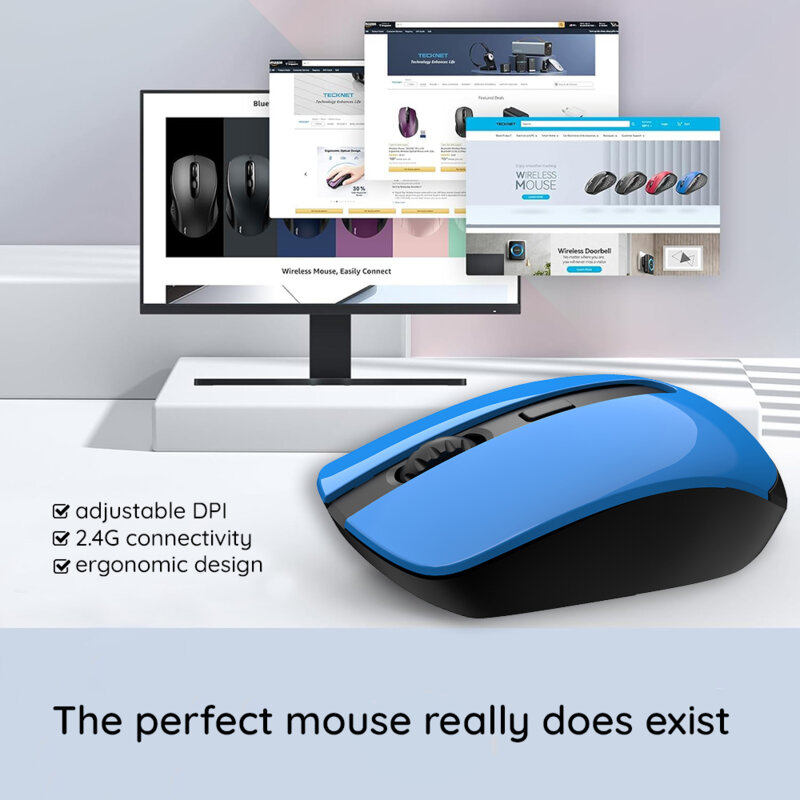 Mouse wireless pentru laptop 800-1600 DPI Havit MS989GT, rosu