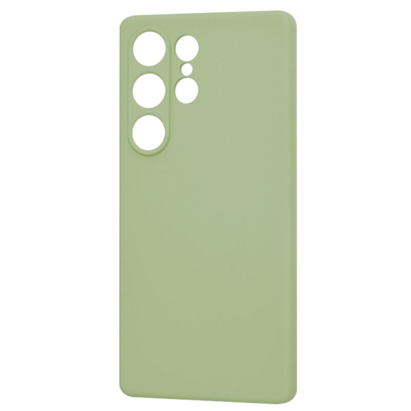 Husa silicon Samsung Galaxy S25 Ultra Techsuit SoftFlex, verde
