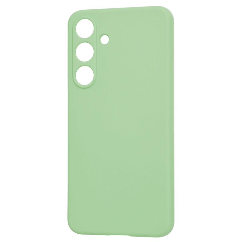Husa silicon Samsung Galaxy S25 Plus Techsuit SoftFlex, verde deschis