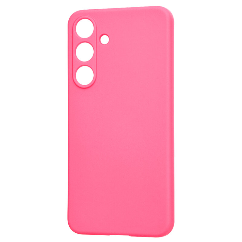 Husa silicon Samsung Galaxy S25 Plus Techsuit SoftFlex, fucsia