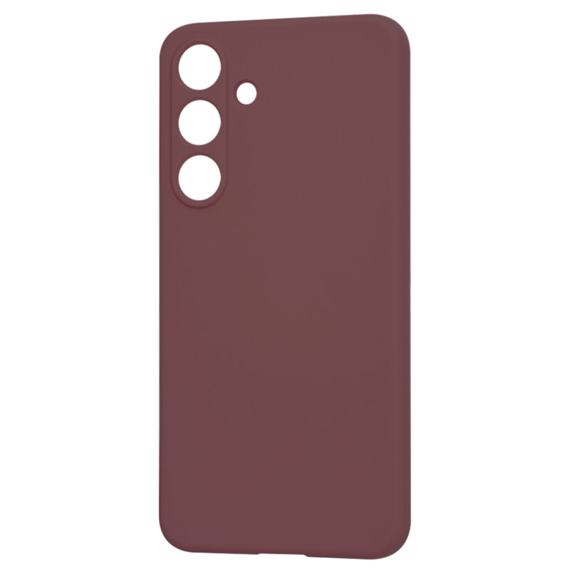 Husa silicon Samsung Galaxy S25 Plus Techsuit SoftFlex, bordo