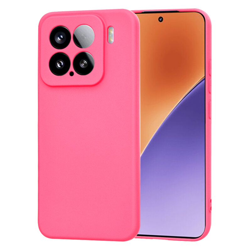 Husa silicon Xiaomi 15 Techsuit SoftFlex, fucsia