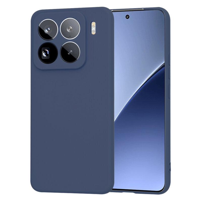 Husa silicon Xiaomi 15 Pro Techsuit SoftFlex, bleumarin