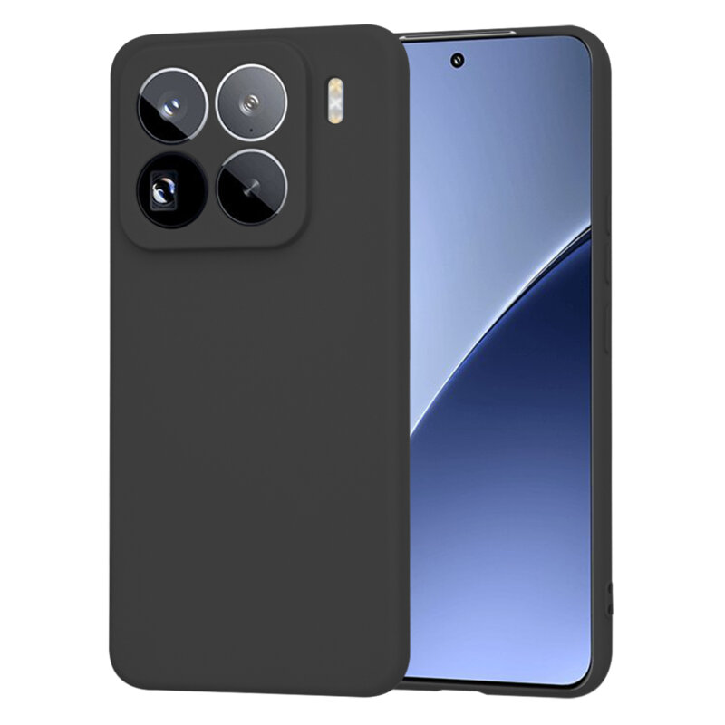 Husa silicon Xiaomi 15 Pro Techsuit SoftFlex, negru