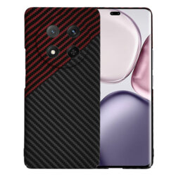 Husa Honor Magic7 Lite Techsuit Carbonite FiberShell, rosu inchis