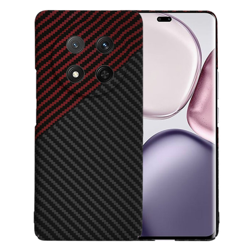 Husa Honor X9c Techsuit Carbonite FiberShell, rosu inchis