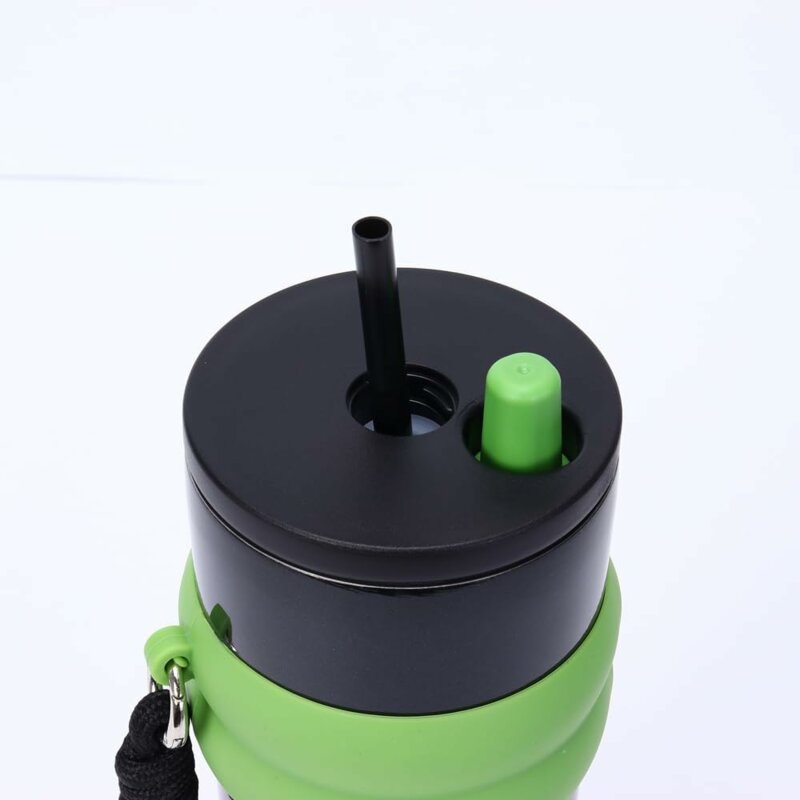 Pahar termos mare cafea cu pai Techsuit THM7, 710ml, roz