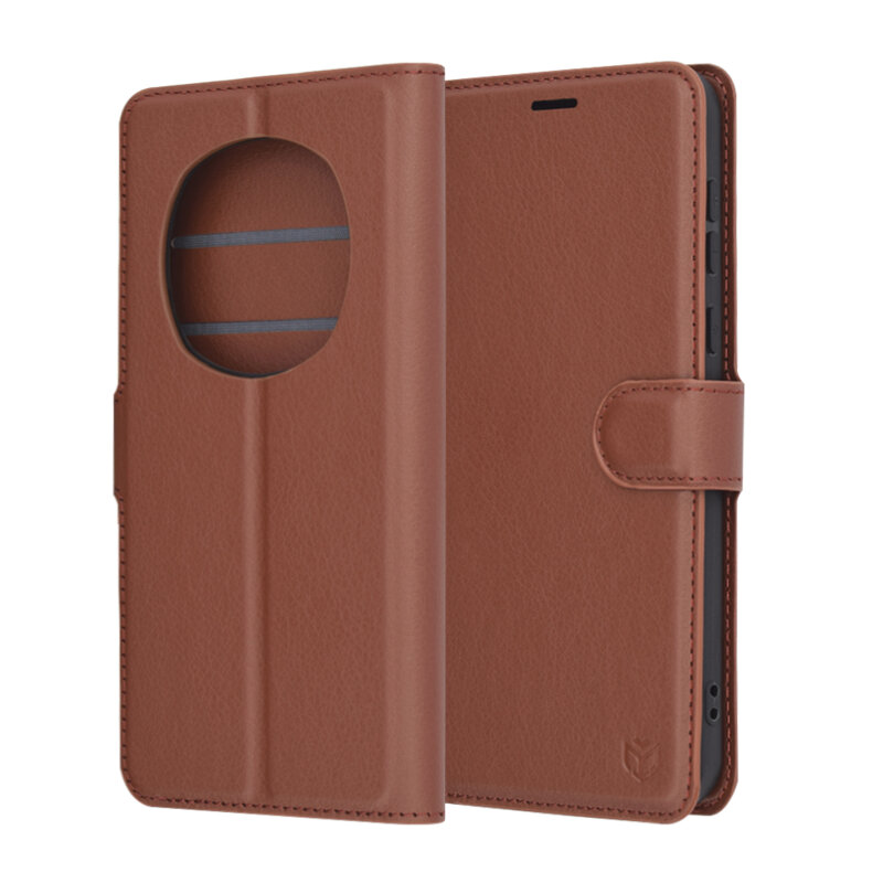 Husa Honor Magic7 Pro Techsuit Leather Folio, maro