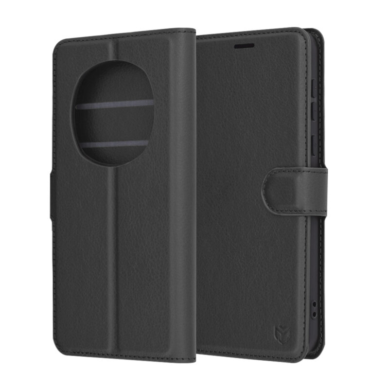 Husa Honor Magic7 Pro Techsuit Leather Folio, negru
