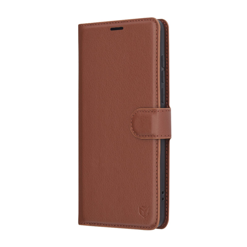 Husa OnePlus 13 Techsuit Leather Folio, maro