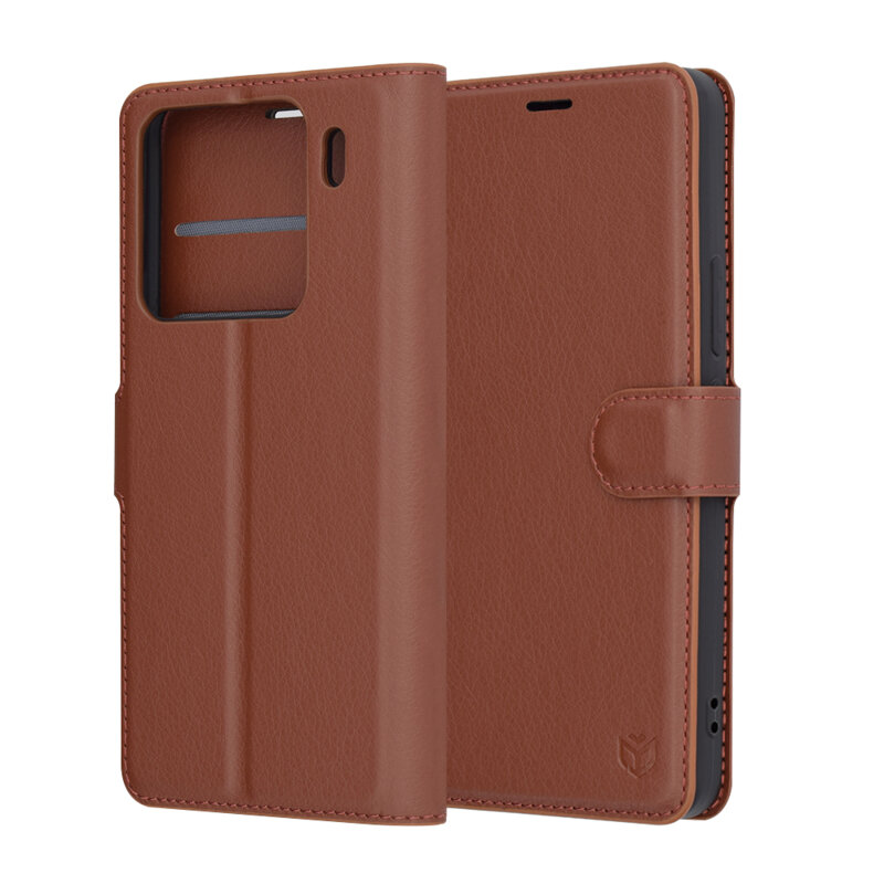 Husa Xiaomi 15 Pro Techsuit Leather Folio, maro