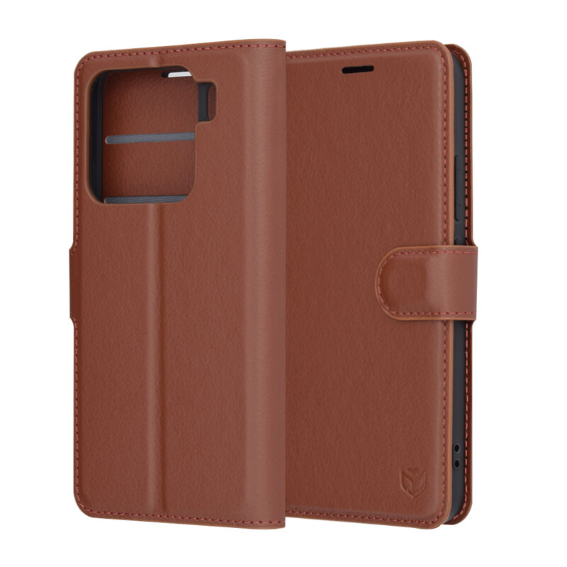 Husa Xiaomi 15 Techsuit Leather Folio, maro