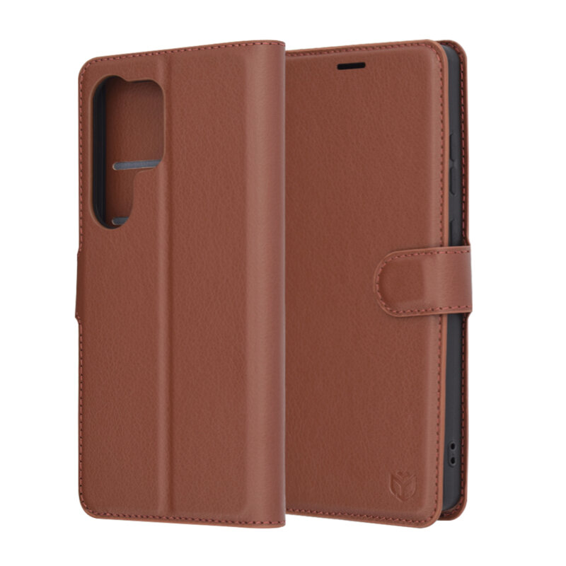 Husa Samsung Galaxy S25 Ultra Techsuit Leather Folio, maro