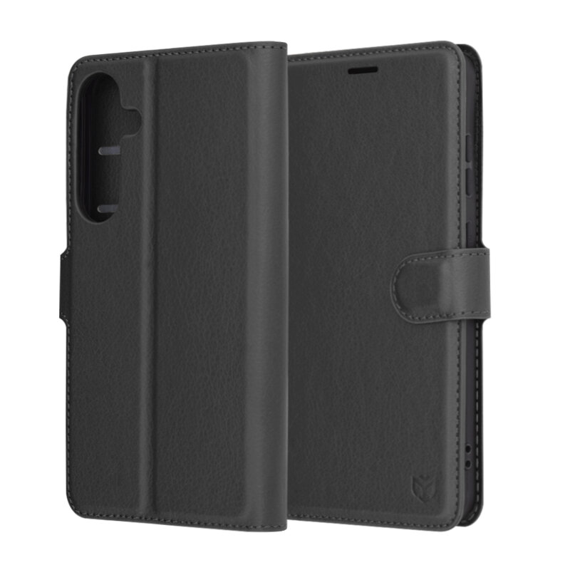 Husa Samsung Galaxy S25 Plus Techsuit Leather Folio, negru