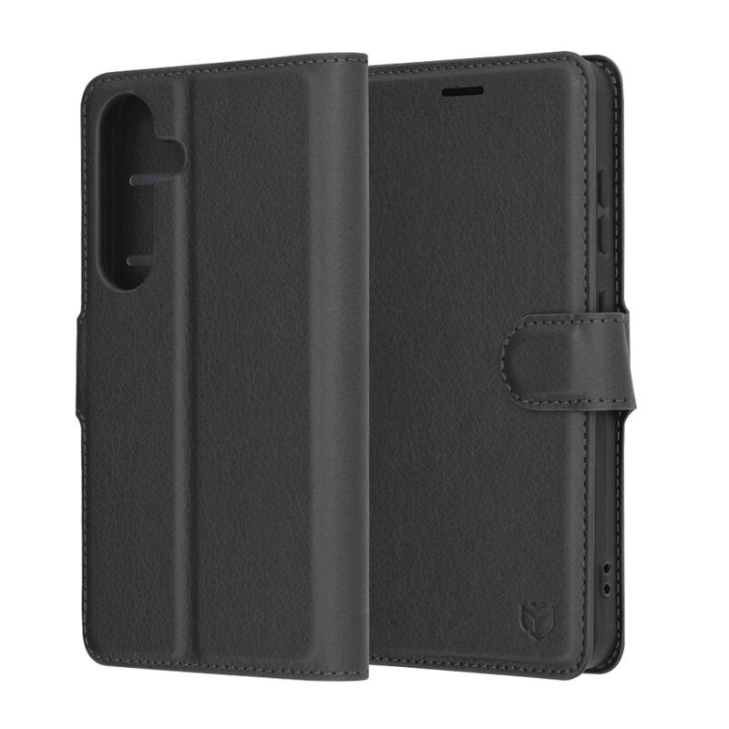 Husa Samsung Galaxy S25 Techsuit Leather Folio, negru