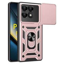 Husa Xiaomi Poco F6 Pro protectie camera Techsuit CamShield Series, roz