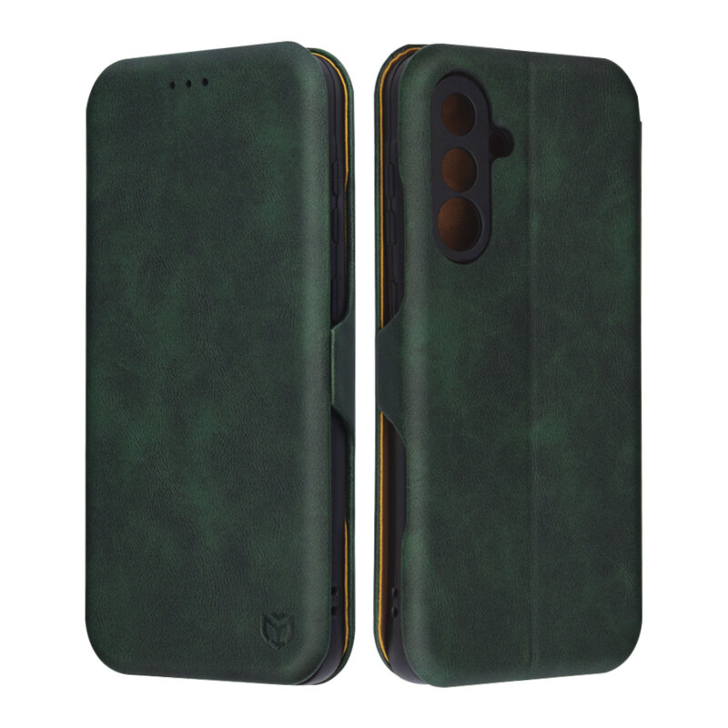 Husa 360° Samsung Galaxy A36 5G Techsuit Safe Wallet Plus, verde