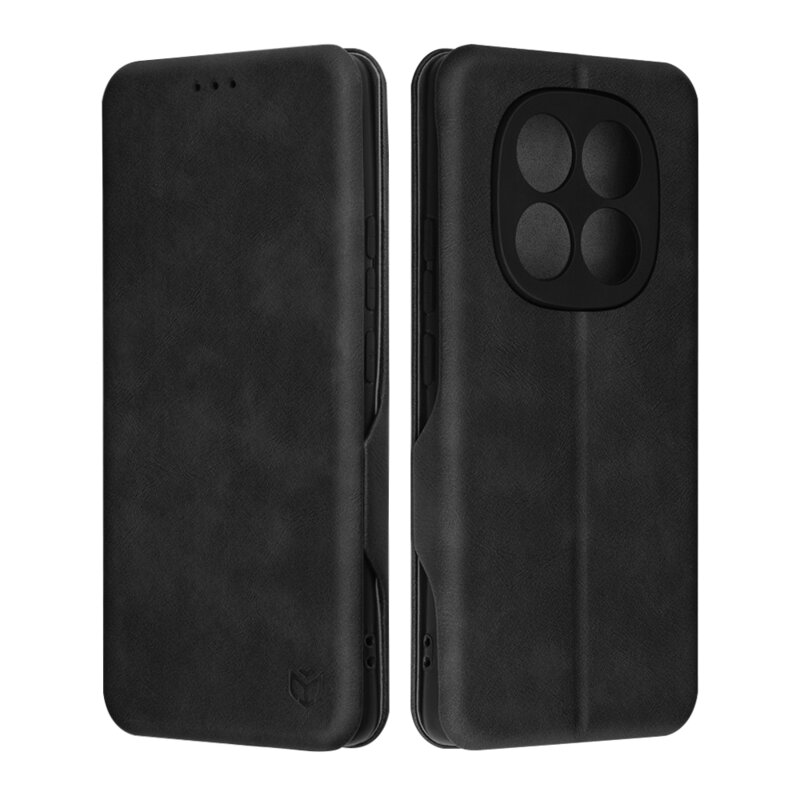Husa 360° Xiaomi Redmi Note 14 Pro 5G Techsuit Safe Wallet Plus, negru