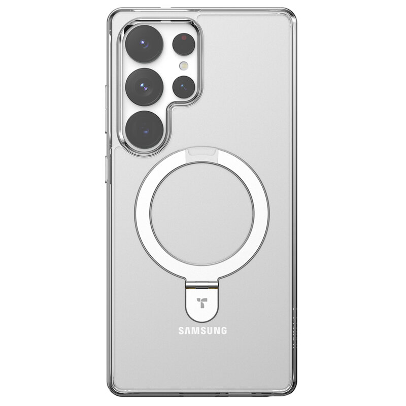 Husa Samsung Galaxy S25 Ultra Torras Ostand MagSafe Series, transparenta