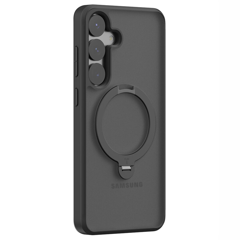 Husa Samsung Galaxy S25 Plus Torras Ostand Spin Series, negru
