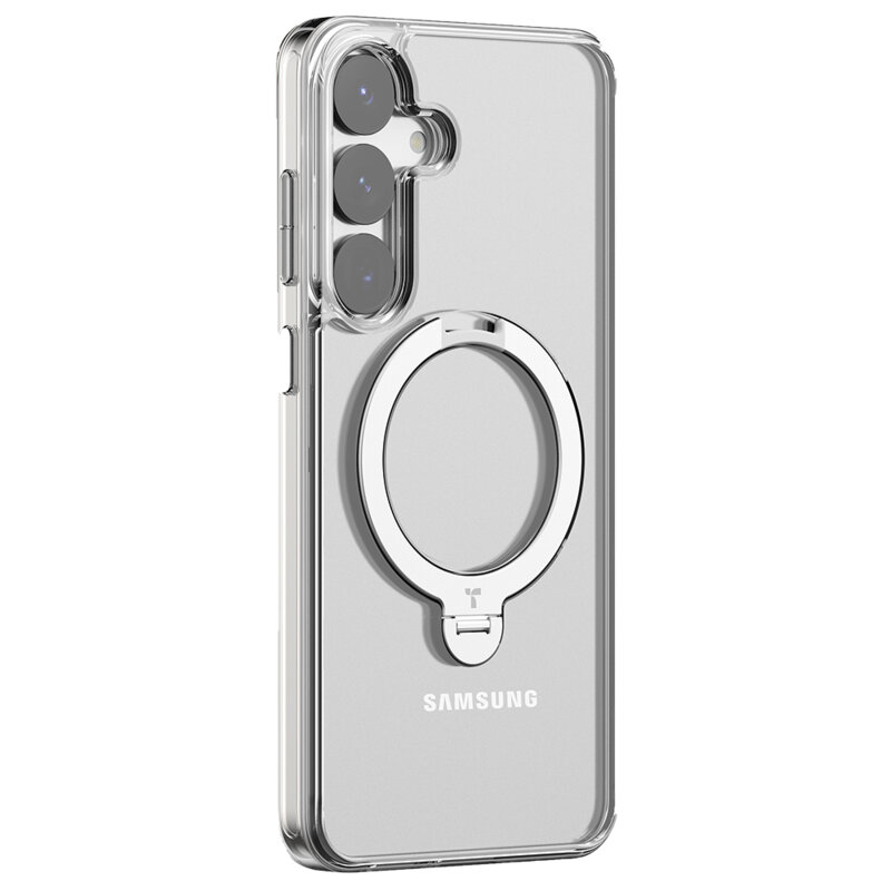 Husa Samsung Galaxy S25 Torras Ostand Spin Series, transparenta