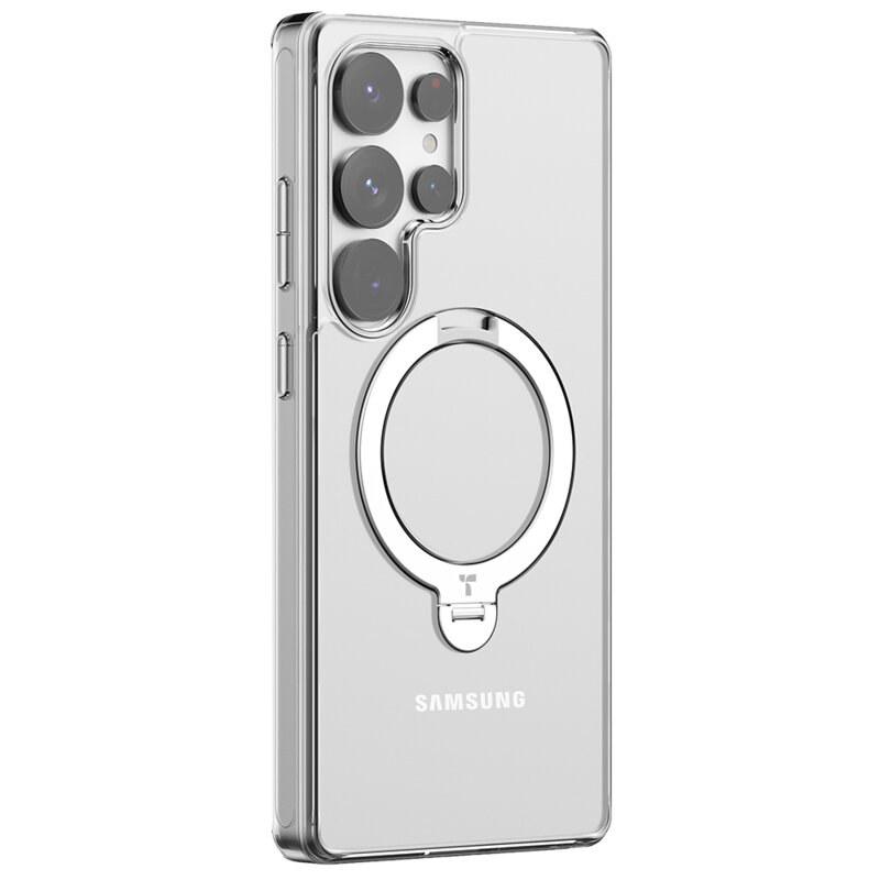 Husa Samsung Galaxy S25 Ultra Torras Ostand Spin Series, transparenta