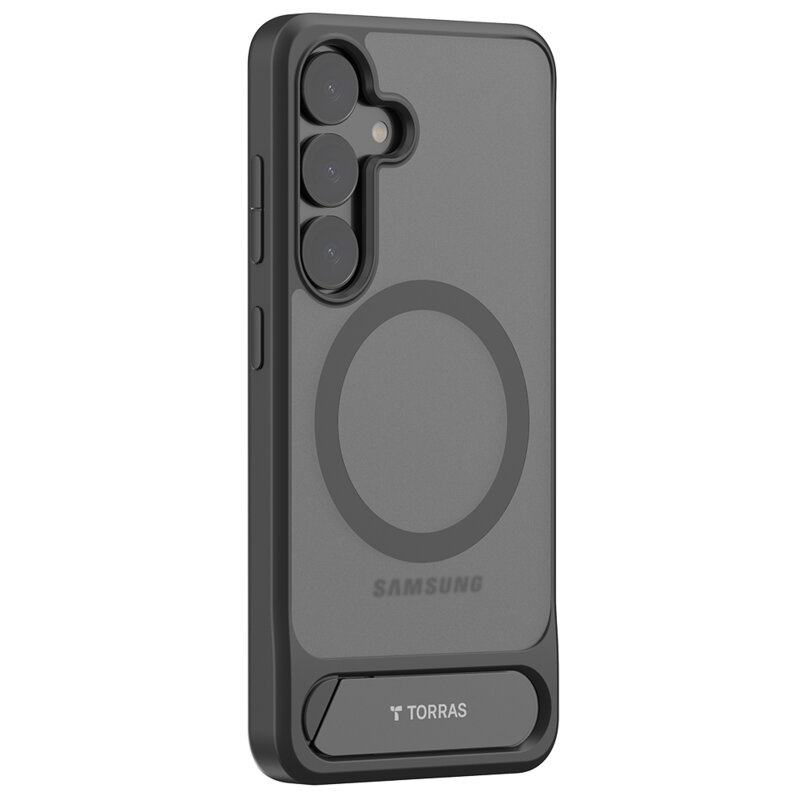 Husa Samsung Galaxy S25 Torras Pstand, negru