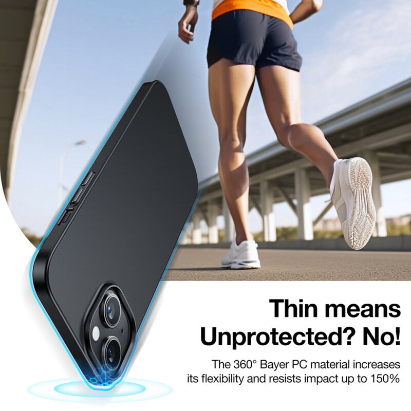 Husa iPhone 15 Torras OriginFit-Mag Series, negru