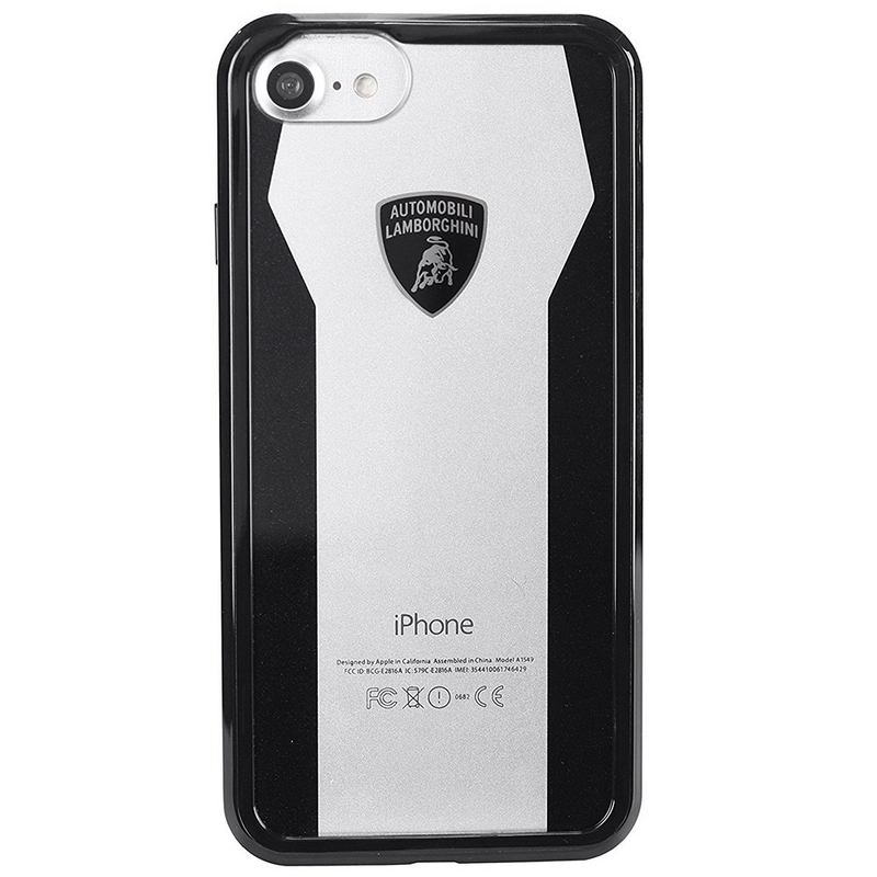 Bumper iPhone 8 Lamborghini Huracan D8 Clear Shock - Black