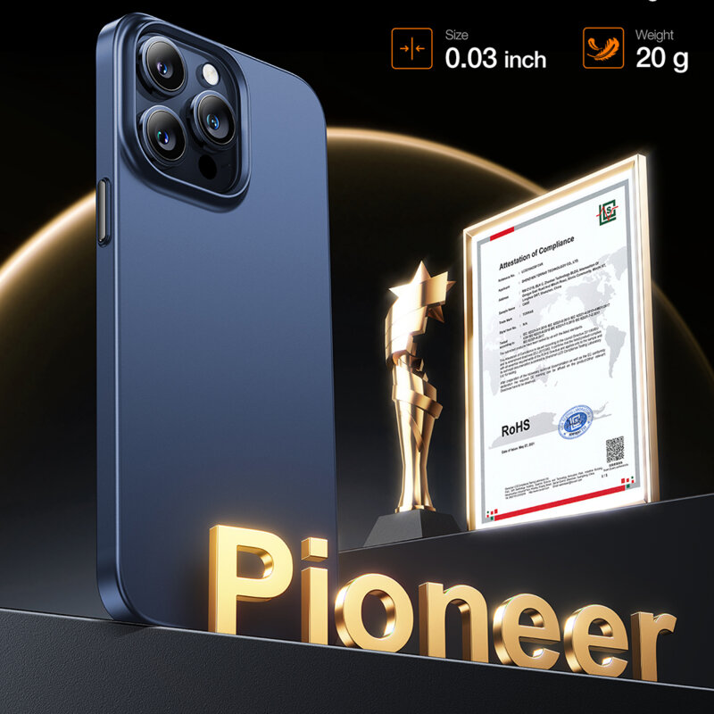 Husa iPhone 15 Pro Max Torras OriginFit-Mag Series, albastru