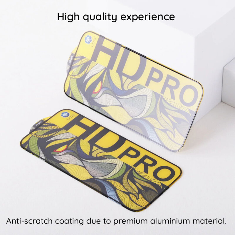 Folie sticla iPhone 17 Lito HD Pro Matte, negru