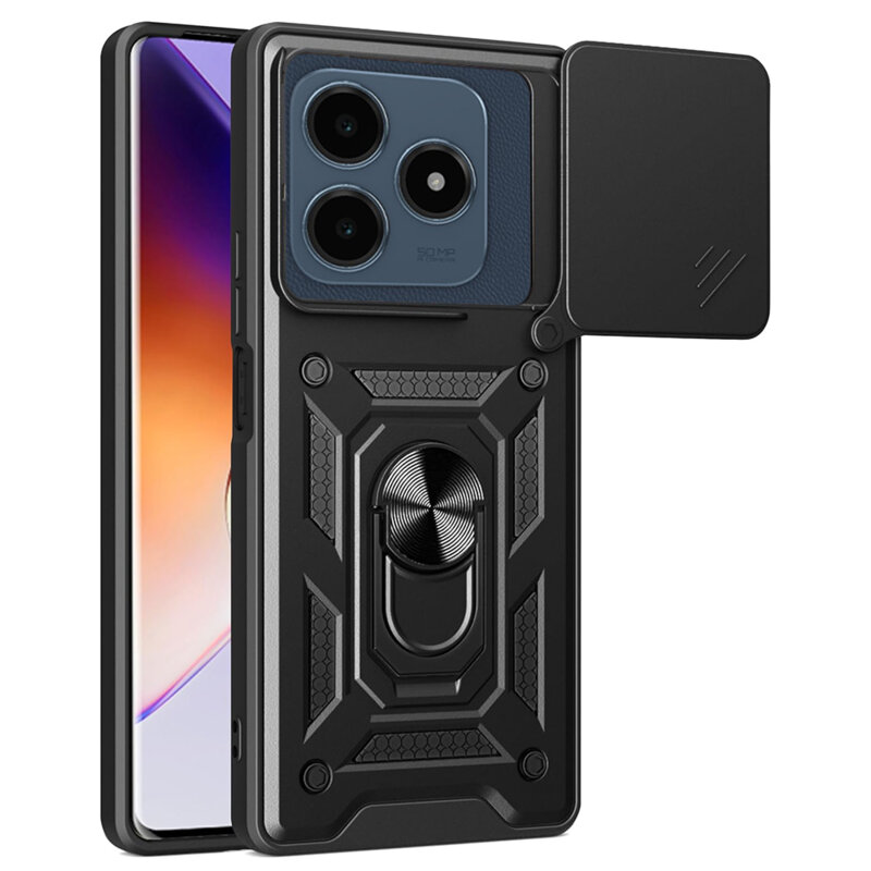Husa Realme C63 protectie camera Techsuit CamShield Series, negru