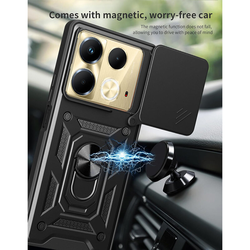 Husa Realme C63 protectie camera Techsuit CamShield Series, verde