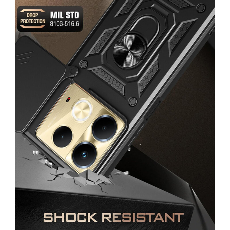 Husa Realme C63 protectie camera Techsuit CamShield Series, albastru